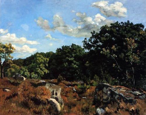 Frederic Bazille Landscape at Chailly oil painting image